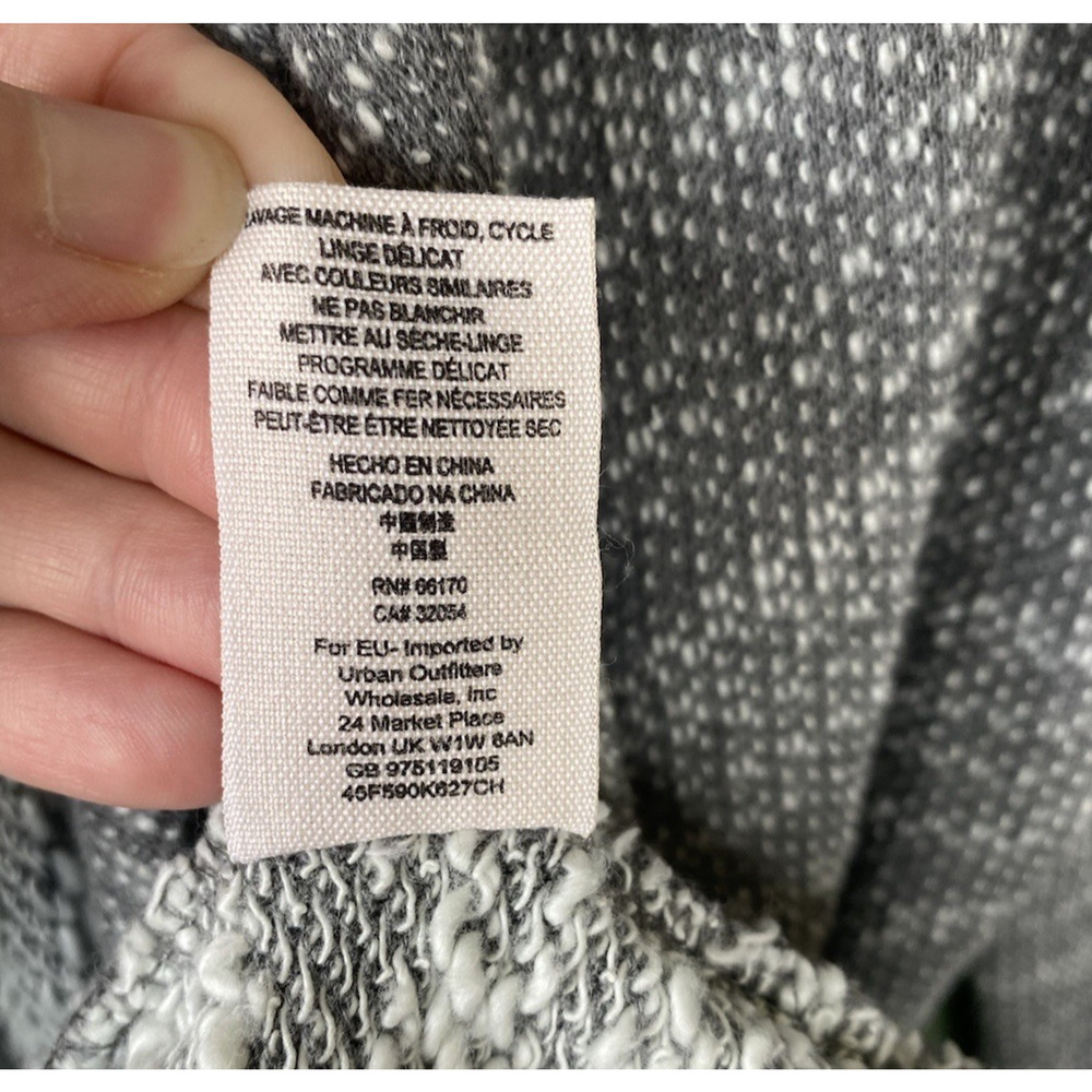 Free People Sweater Womens Large In The Loop Open Front Asymmetrical Cardigan - Picture 7 of 10
